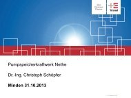 Herr Dr. Schöpfer: Pumpspeicherkraftwerk Nethe