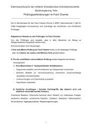 (Fachoberschulreife): Chemie - Bezirksregierung Köln