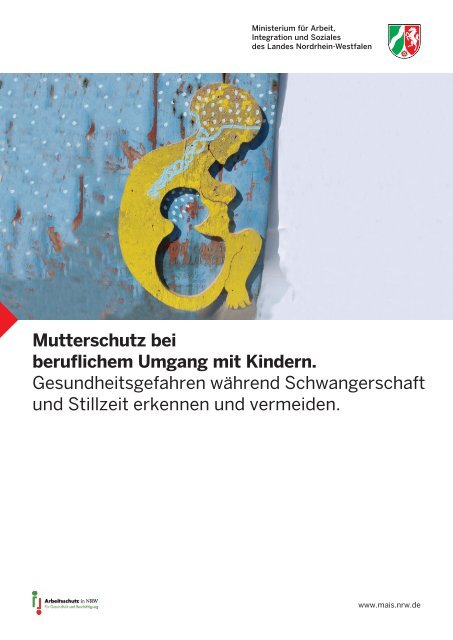 Broschüre: Mutterschutz bei beruflichem Umgang mit Kindern