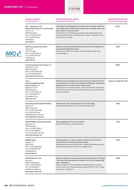 KONGRESSUNTERLAGEN | PROCEEDINGS - Bft-international.com