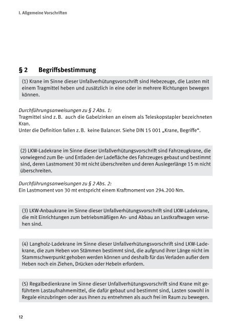 BGV D6 - Berufsgenossenschaft Holz und Metall