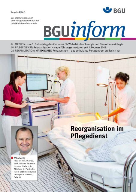 BGUinform 2/2013 (PDF) - Berufsgenossenschaftliche Unfallklinik ...