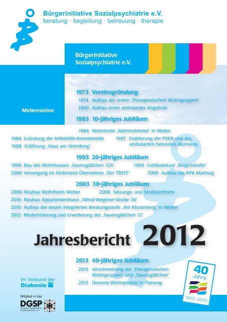 Jahresbericht 2012 - Bi-Sozialpsychiatrie