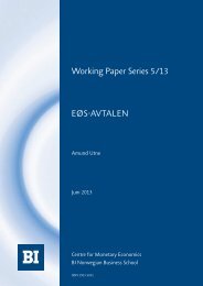 Working Paper Series 5/13 EØS-AVTALEN - BI Norwegian Business ...