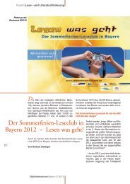 Der Sommerferien-Leseclub in Bayern 2012 - Lesen was geht ...