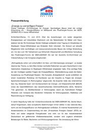 Pressemitteilung „Energie zu vernünftigen Preisen“ - Bien Zenker