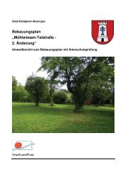 Umweltbericht des Büros StadtLandFluss, Nürtingen, von Februar ...