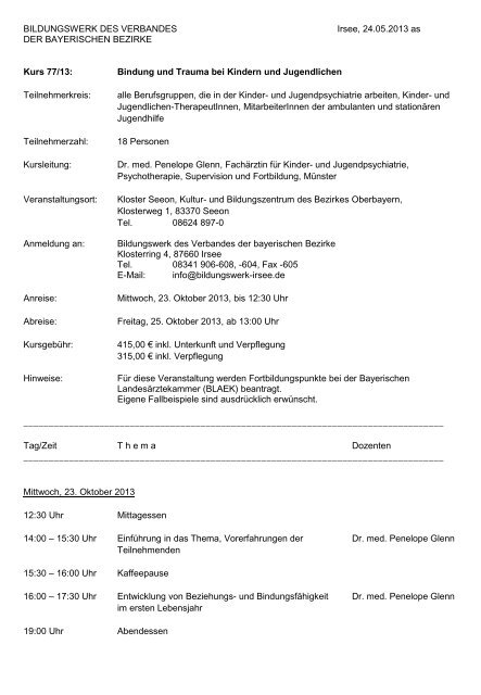 Programm (PDF) - Bildungswerk Irsee