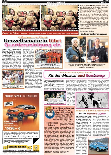 Live-Musik und Super-Schnäppchen - Billstedt Center