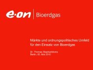 Märkte und ordnungspolitisches Umfeld Bioerdgas