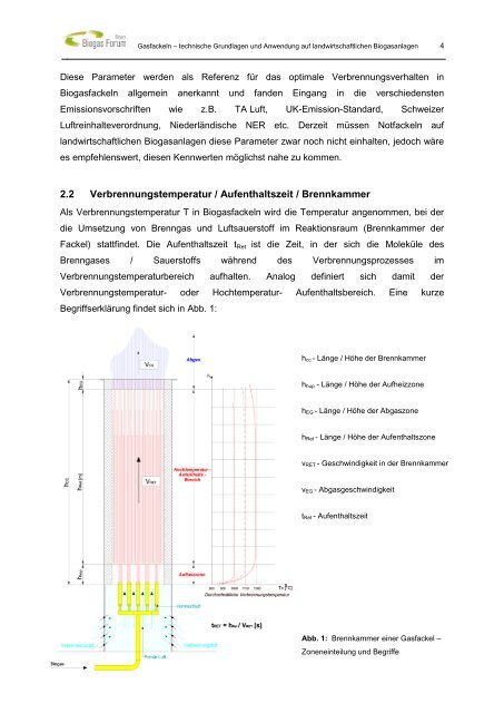 Gasfackeln - technische Grundlagen und Anwendung auf ...