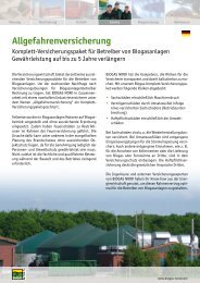 Allgefahrenversicherung Komplett ... - Biogas-Infoboard