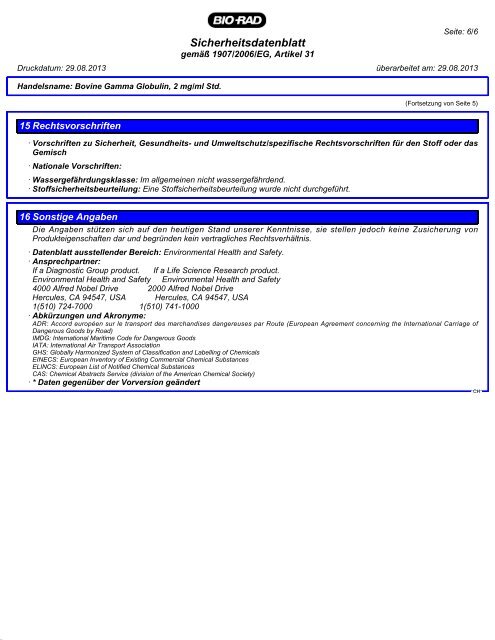 Kit Components 08/29/2013 Product code Description ... - Bio-Rad