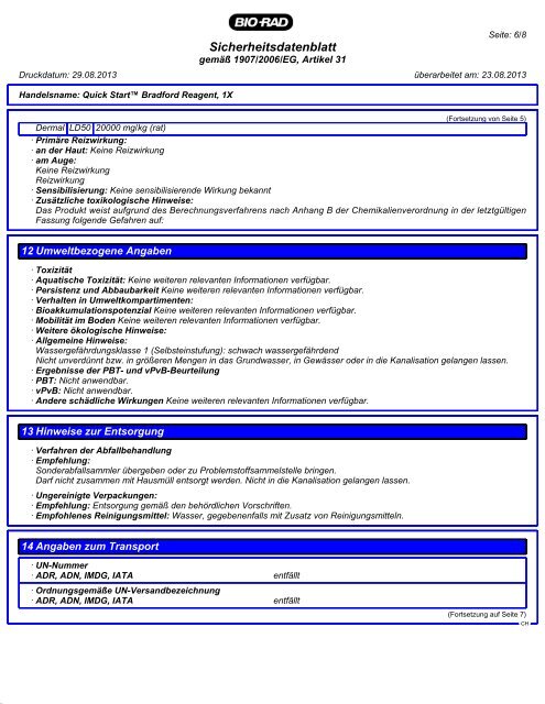 Kit Components 08/29/2013 Product code Description ... - Bio-Rad