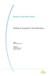 Biofuels on the Dutch market - BirdLife International