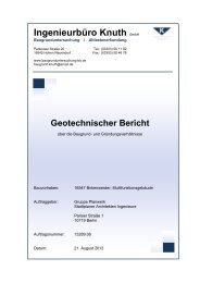 Geotechnischer Bericht - Birkenwerder