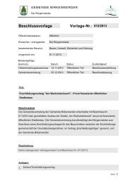 Beschlussvorlage Vorlage-Nr.: 612/2013 - Birkenwerder