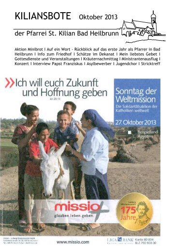 Kiliansbote Oktober 2013 - Bistum Augsburg