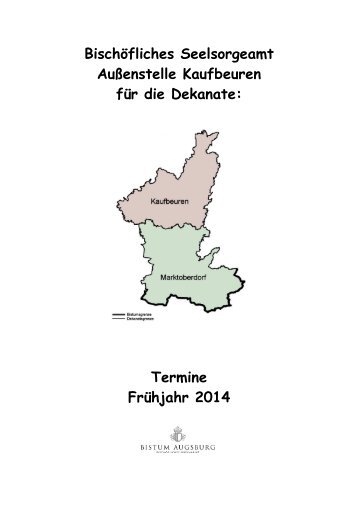 2014-Frühjahr-Infoheft - Bistum Augsburg