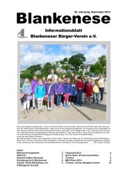 Informationsblatt Blankeneser Bürger-Verein e.V.