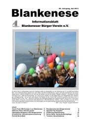 Informationsblatt Blankeneser Bürger-Verein e.V.