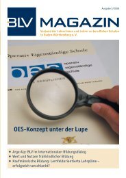 BLV Magazin 3-2008 - Berufsschullehrerverband Baden-Württemberg