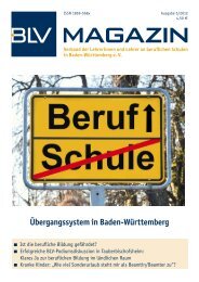BLV Magazin 5-2012 - Berufsschullehrerverband Baden-Württemberg