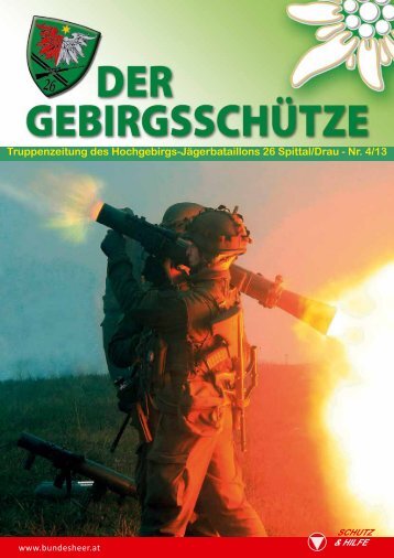 Truppenzeitung des Hochgebirgs-Jägerbataillons 26 Spittal/Drau ...