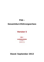 FSG -Gesamtdurchführungserlass, Stand: September 2013