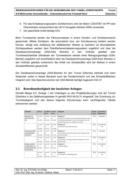 Sicherheitsbeurteilung Tunnel Götschka - Bundesministerium für ...