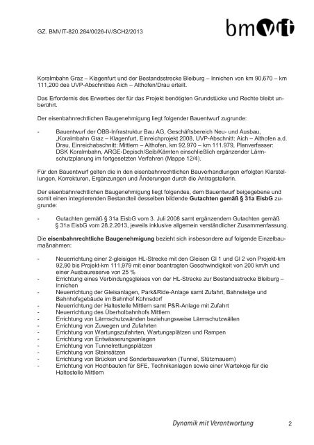 Bescheid vom 31. Juli 2013 (pdf 668 KB) - Bundesministerium für ...