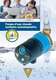 Vortex Pompe sanitaire BWZ 152/ V OT 1/ pi/èce 27430/ 2