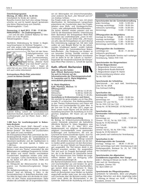 Amtsblatt - Gemeinde Bobenheim-Roxheim