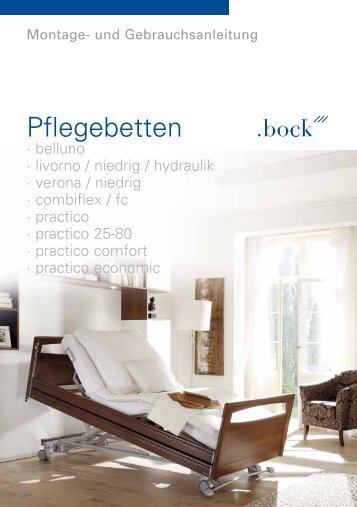 Montageanleitung Pflegebetten - bock