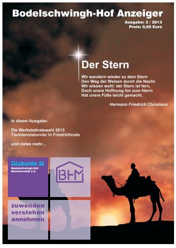 Ausgabe 3-2013 - Bodelschwingh-Hof Mechterstädt eV