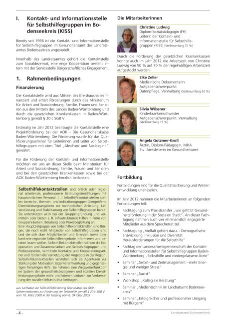 Selbsthilfe / Bürgerschaftliches Engagement, Jahresbericht 2012