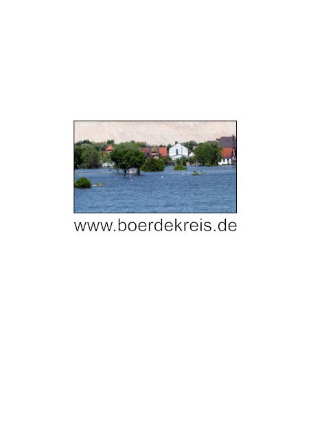 Das Elbe-Hochwasser 2013 - Eine Region ... - Landkreis Börde