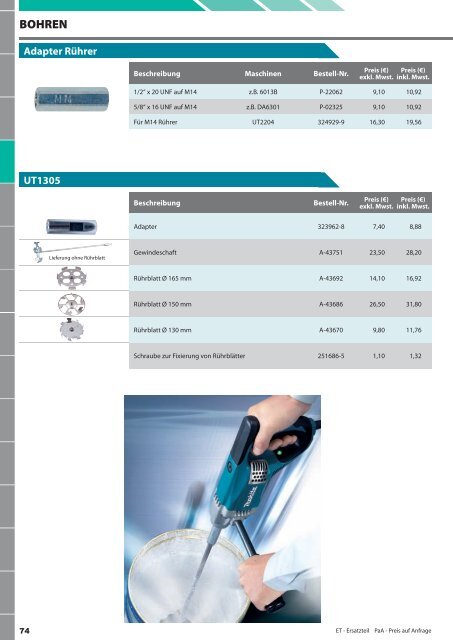 Makita Zubehör Katalog 2013/2014