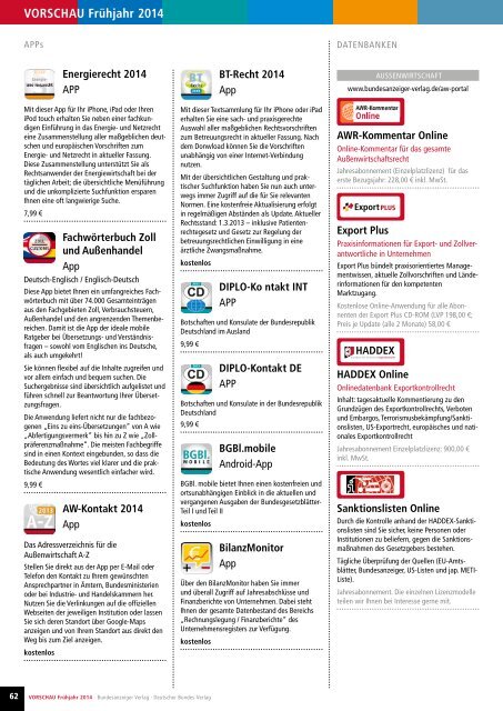 VORSCHAU Frühjahr 2014 - boersenblatt.net