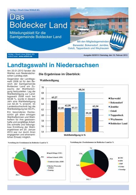 Ausgabe Februar 2013 - Samtgemeinde Boldecker Land