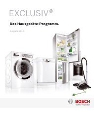 Zum Exclusiv Sortiment 2013 (PDF) - Bosch