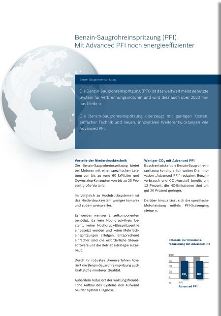 Benzin-Saugrohreinspritzung Das wirtschaftliche Antriebsystem ...