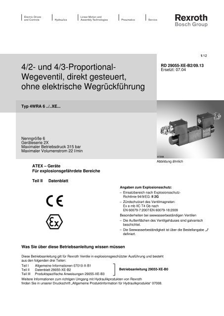 rd29055-xe-b0 - Bosch Rexroth