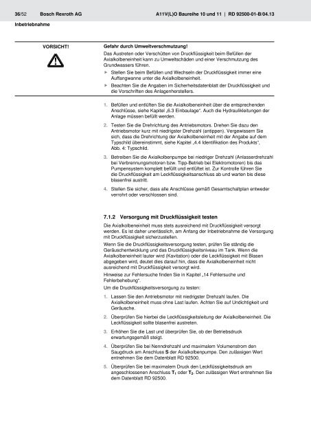 Axialkolben-Verstellpumpe A11V(L)O - Bosch Rexroth