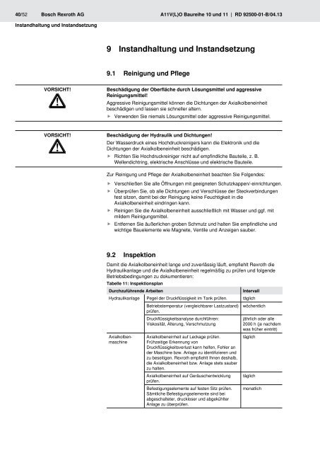 Axialkolben-Verstellpumpe A11V(L)O - Bosch Rexroth