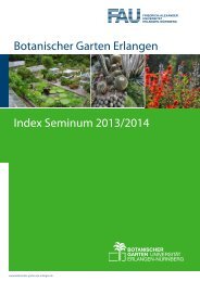 Seminum 2013-2014 - Botanischer Garten Erlangen - Friedrich ...