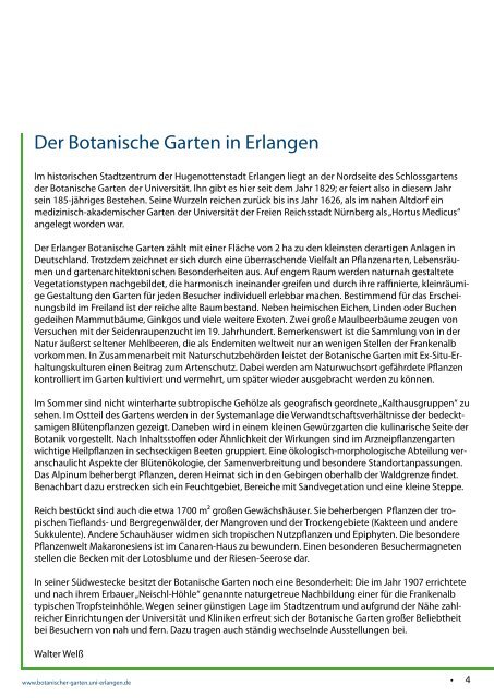 Seminum 2013-2014 - Botanischer Garten Erlangen - Friedrich ...