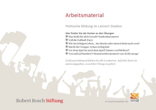 Methodensammlung Lernort Stadion (PDF) - Robert Bosch Stiftung