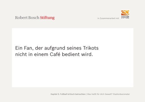 Methodensammlung Lernort Stadion (PDF) - Robert Bosch Stiftung