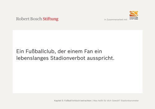 Methodensammlung Lernort Stadion (PDF) - Robert Bosch Stiftung